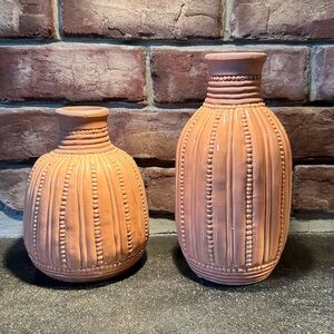 Peach vase/jars home decor